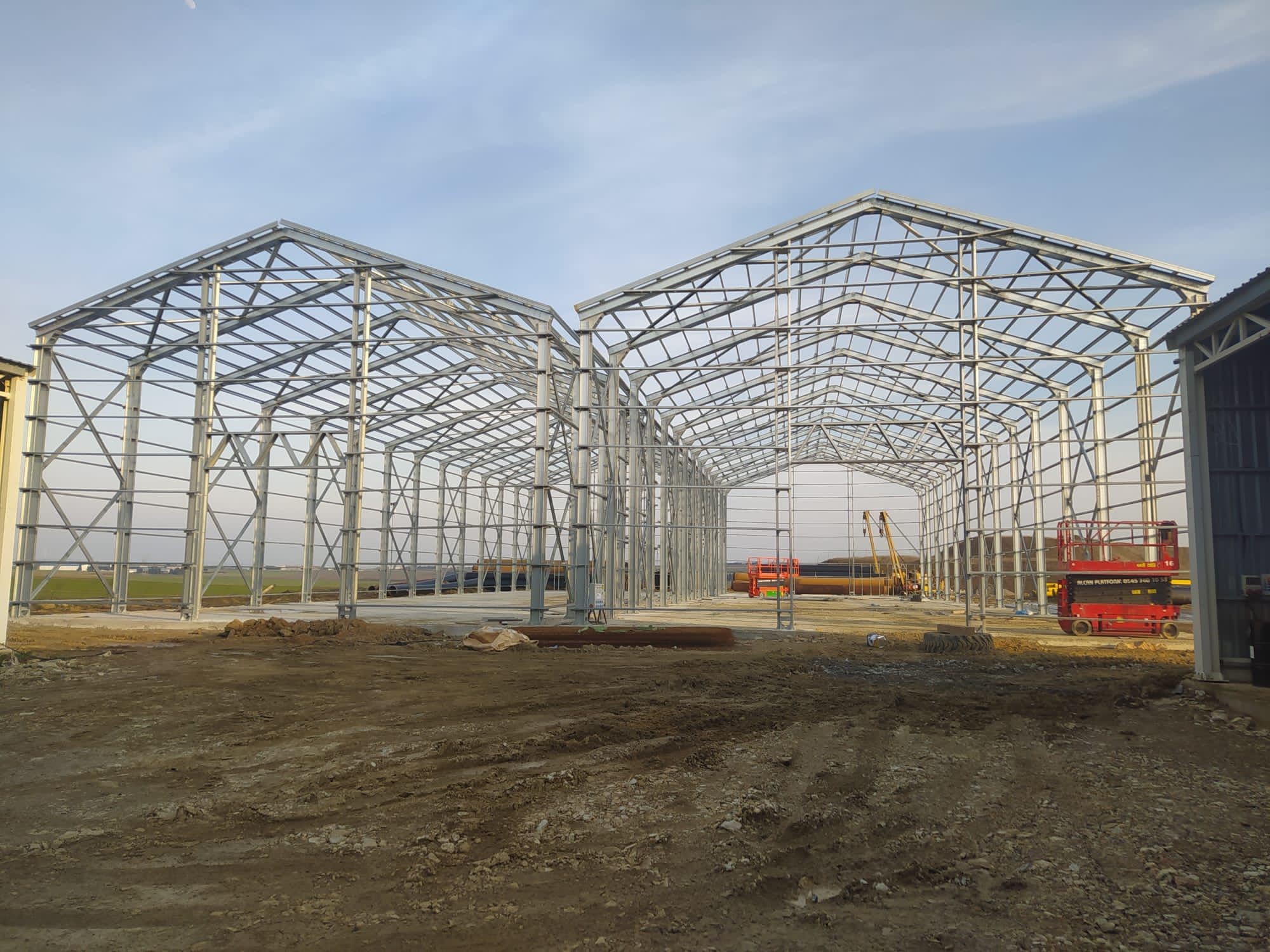 Silivri Doğalgaz Depolama Şantiyesi Hafif Çelik Hangar pramo prefabrik1