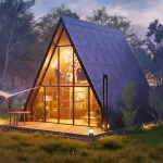 Mobil yaşam tarzını mümkün kılan, seyahat özgürlüğü sunan tiny house konsepti.