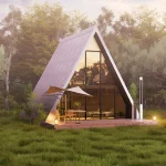 Az eşya, çok deneyim felsefesini yansıtan sade ve pratik tiny house.