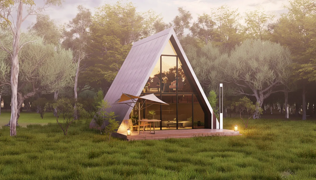 Az eşya, çok deneyim felsefesini yansıtan sade ve pratik tiny house.